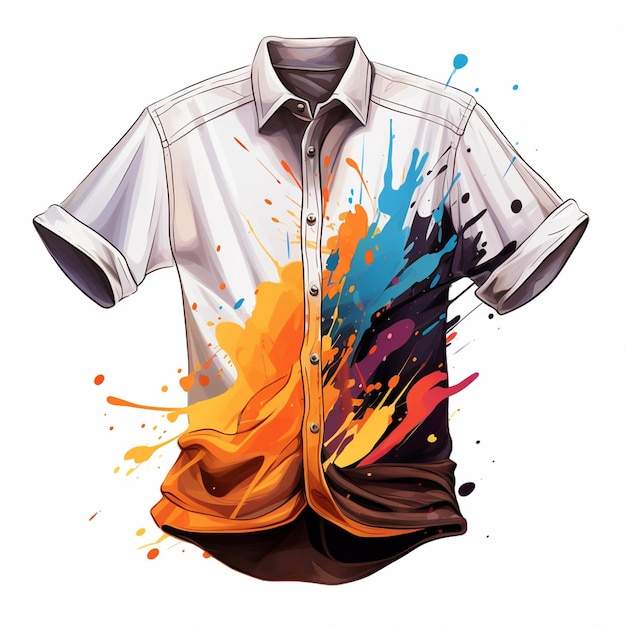 ontwerp shirt sjabloon vector mode voorkant illustratie draag witte mannen kleding kleding