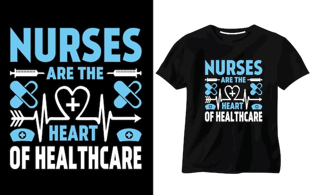 Ontwerp T-shirt voor verpleegsters