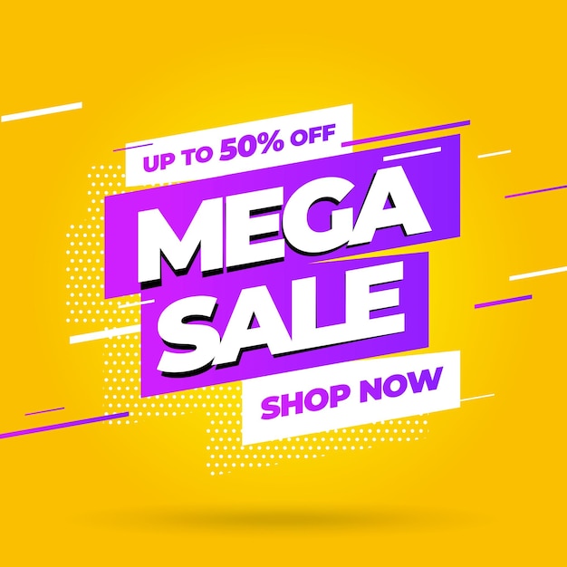 Ontwerp van banners voor de verkoop grote verkoop speciale aanbieding vectorillustratie