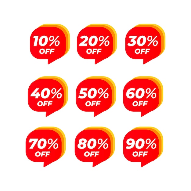 Ontwerp van banners voor speciale beperkte aanbiedingen en kortingsetiketten