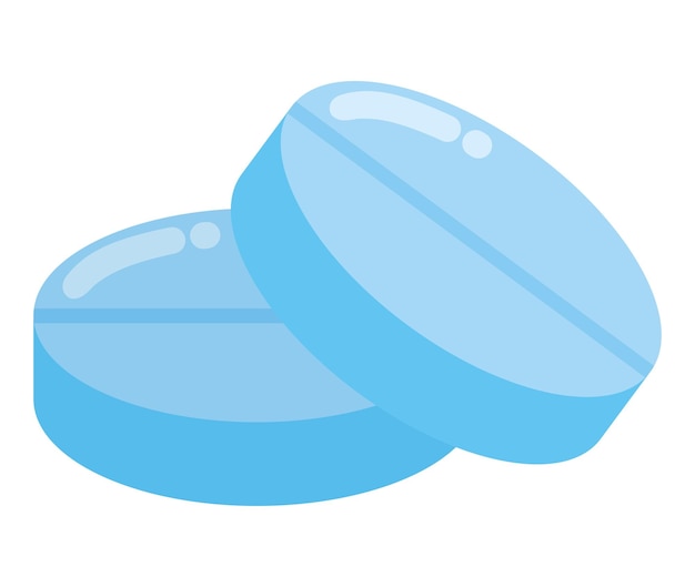 Vector ontwerp van blauwe pillen