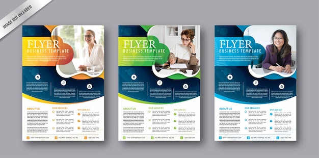 ontwerp van brochure flyer bedrijfsmodel voor de cover van het jaarverslag van het bedrijf