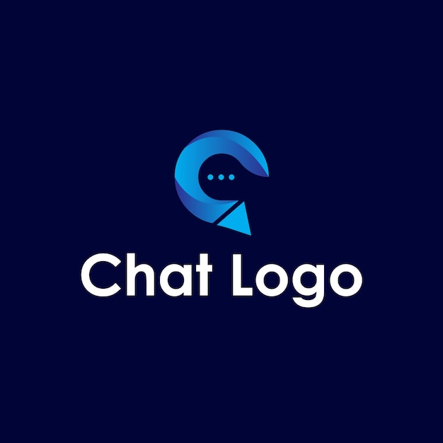 ontwerp van chat-app-logo