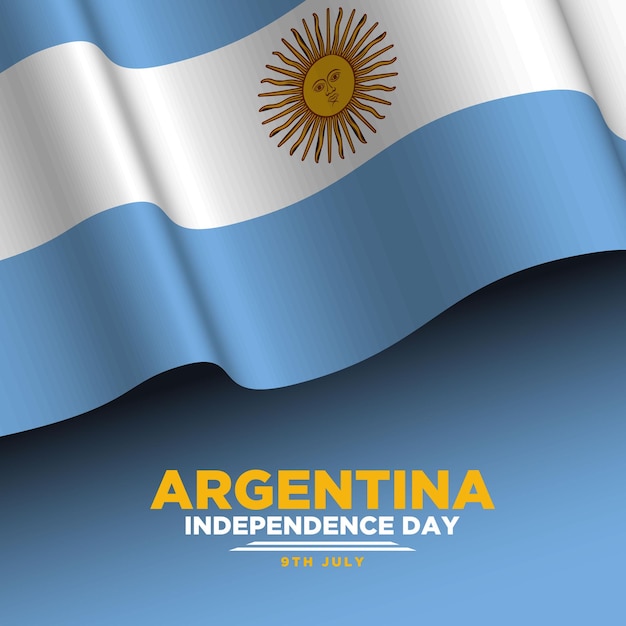 Ontwerp van de achtergrond van de onafhankelijkheidsdag van argentinië
