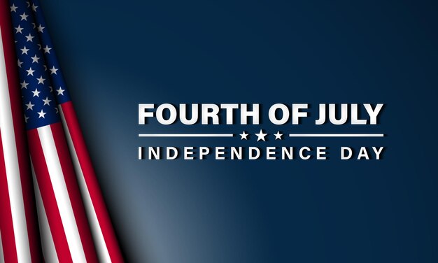Ontwerp van de achtergrond van de onafhankelijkheidsdag van de Verenigde Staten 4 juli