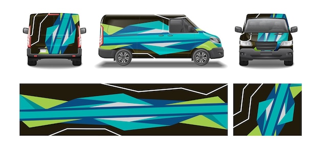 Vector ontwerp van de auto-wrap