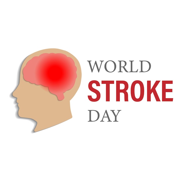 Ontwerp van de banner van World Stroke Day