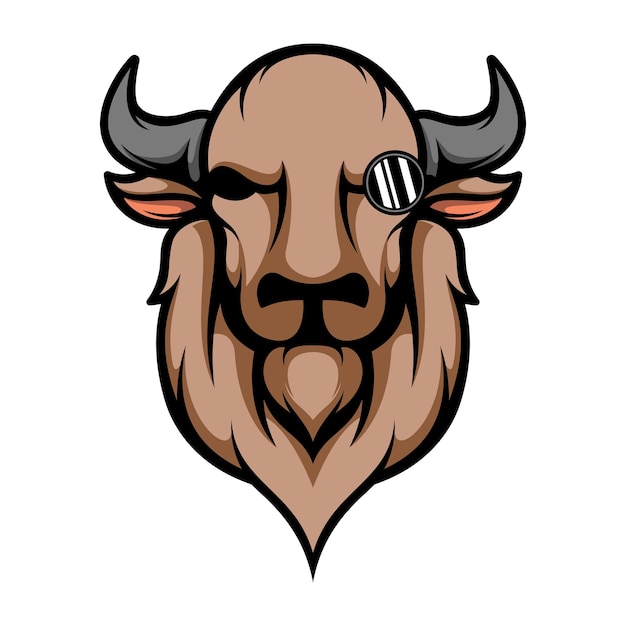 Vector ontwerp van de buffalo-bril