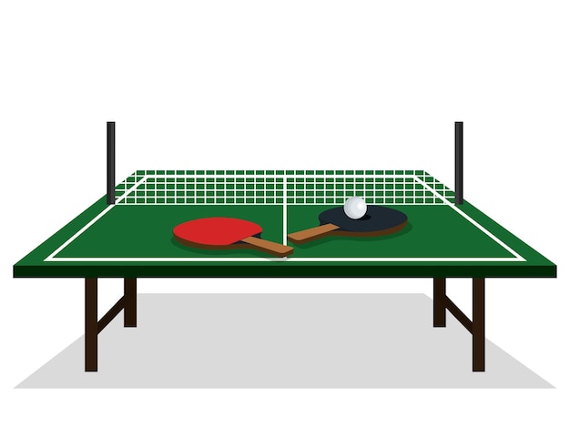 ontwerp van de de sport het vectorillustratie van de pingpongapparatuur
