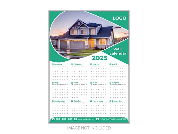 Ontwerp van de muurkalender