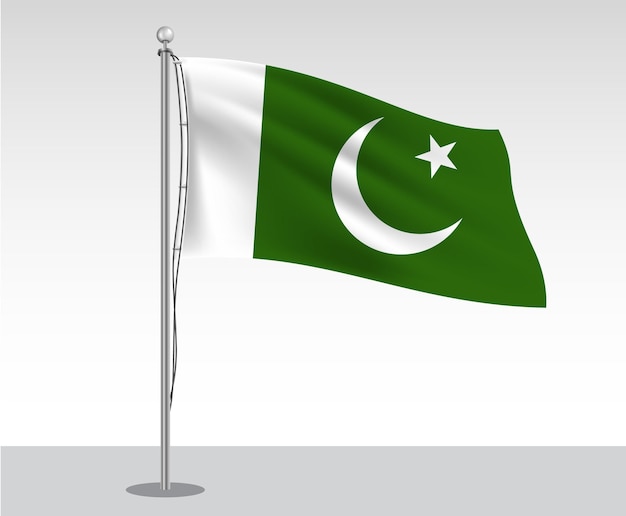 Ontwerp van de nationale vlag van Pakistan Eps Vector