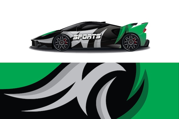 Ontwerp van de omslag van het embleem van de auto van de sport