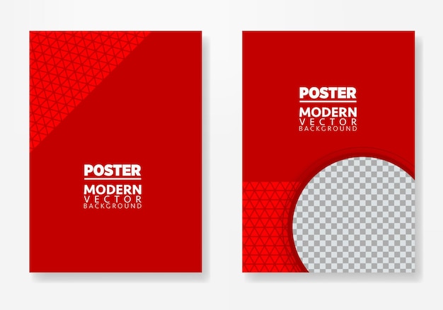 Ontwerp van de posterlay-out. Vector illustratie achtergrond sjabloon voor- en achterkant document. Gemakkelijk bewerkbaar