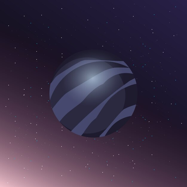 Ontwerp van de ruimtevaart planeten