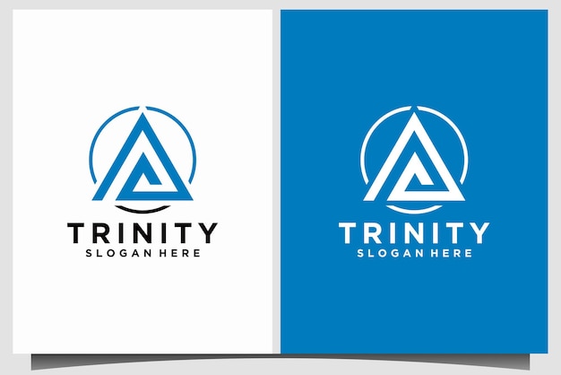 Ontwerp van de trinity-logo-sjabloon