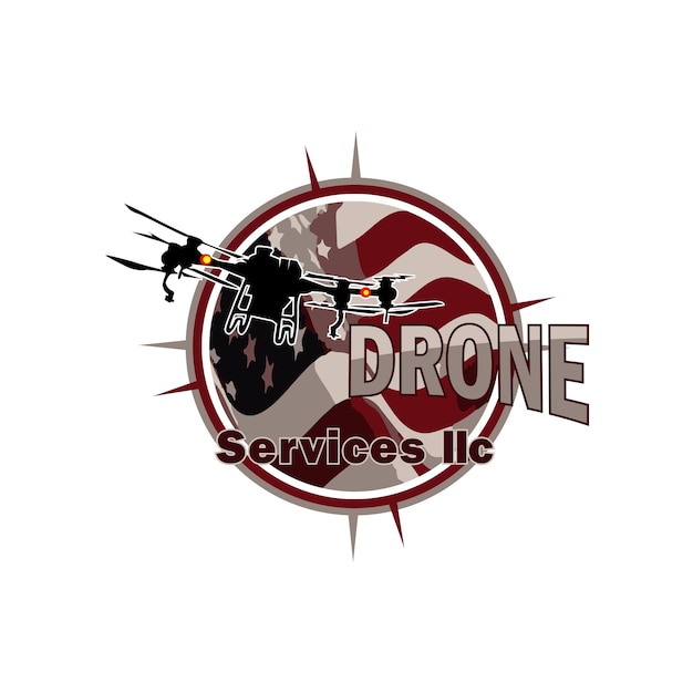 Ontwerp van drone-logo