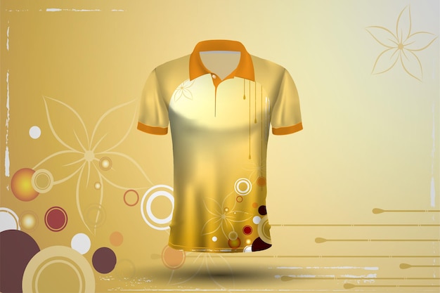 Vector ontwerp van een cricketshirt met bellenpatroon