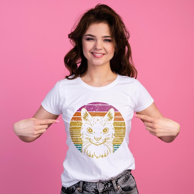 Ontwerp van een katten T-shirt