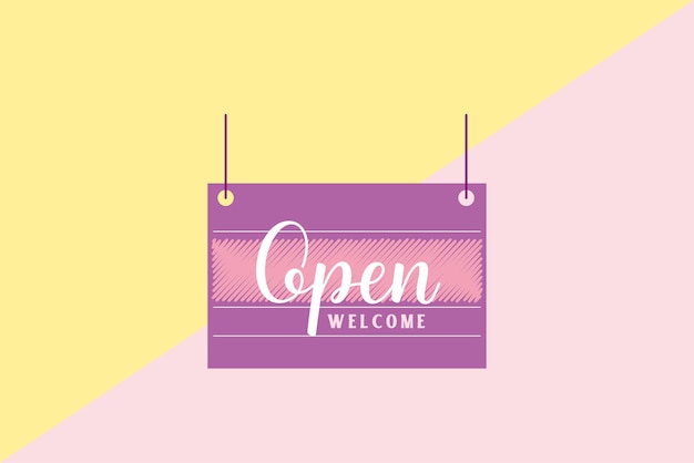 Vector ontwerp van een open winkel