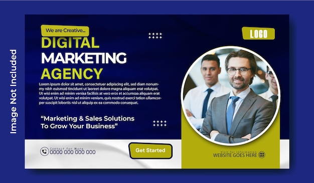 Ontwerp van een sjabloon voor digitale webmarketingbanners
