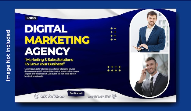 Ontwerp van een sjabloon voor digitale webmarketingbanners