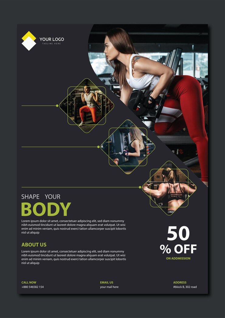 Vector ontwerp van flyer
