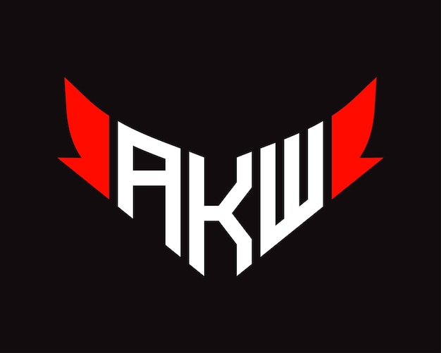 Vector ontwerp van het akw-logo