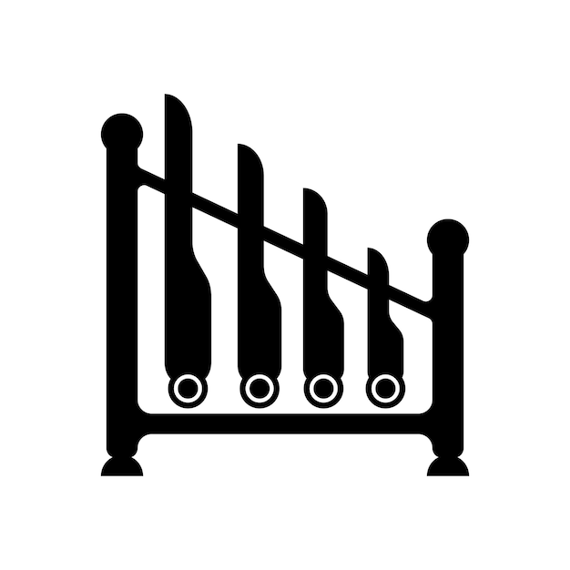 Ontwerp van het Angklung-icon-vectorillustratietemplate