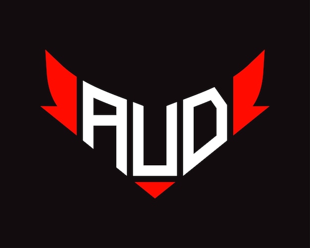 Vector ontwerp van het aud-logo