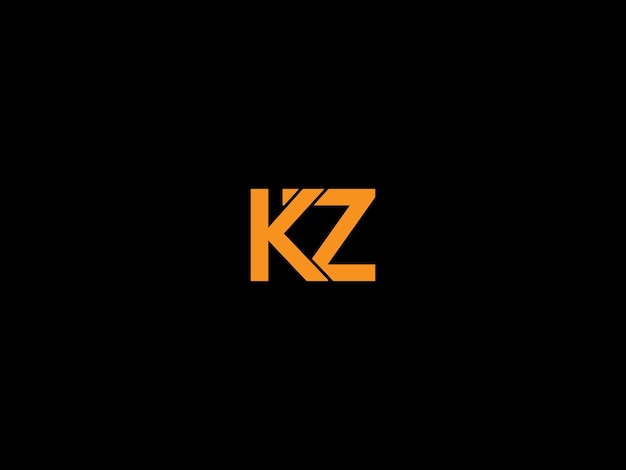 Vector ontwerp van het kz-logo