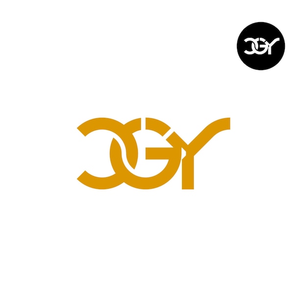 Ontwerp van het logo met de letter CGY Monogram