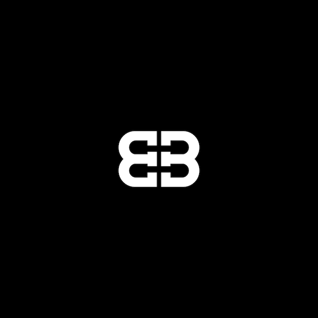 Ontwerp van het logo met het monogram B