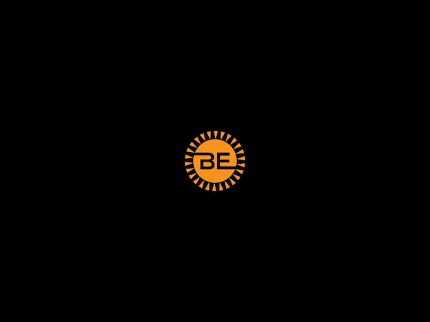 Vector ontwerp van het logo van be