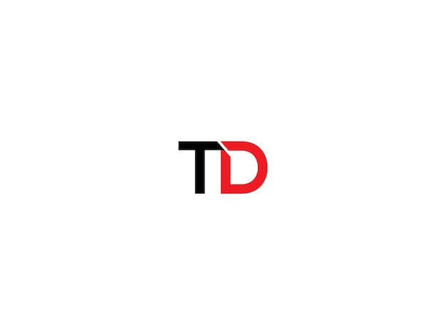 Ontwerp van het logo van de TD