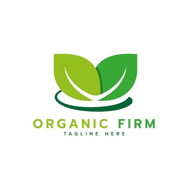 Ontwerp van het logo van Green Leaf voor biologische landbouw