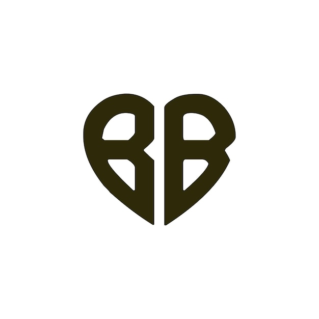 Vector ontwerp van het logo van het bb-monogram