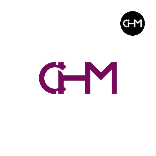 Ontwerp van het logo van het CHM-monogram