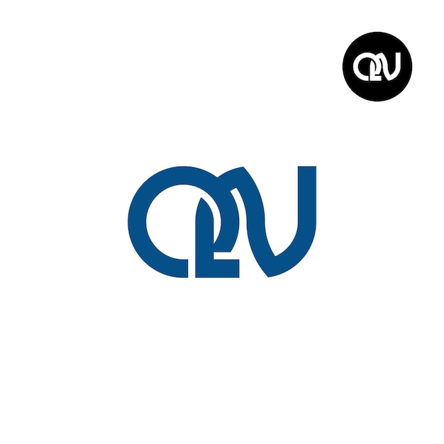 Ontwerp van het logo van het letter QN Monogram