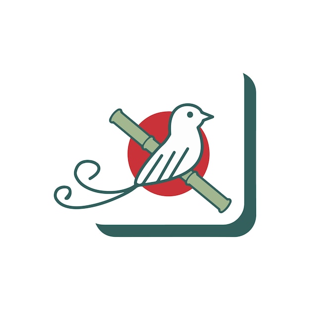 ontwerp van het logo van het vogelbedrijf