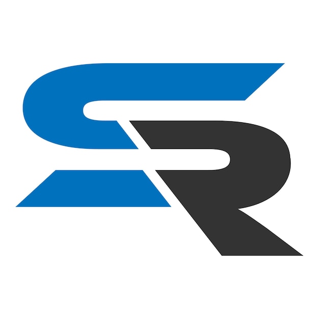 Vector ontwerp van het logo van sr