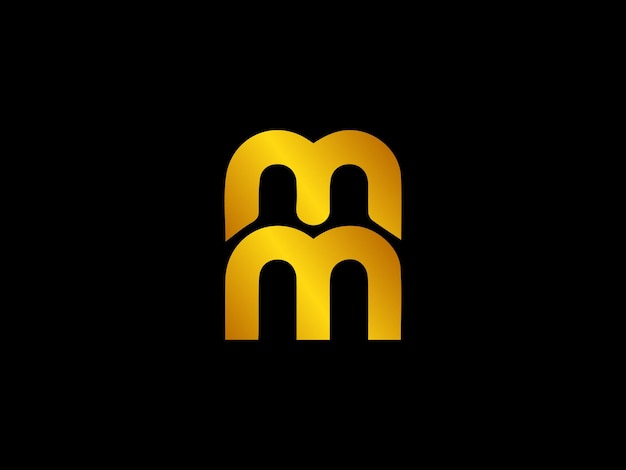 Vector ontwerp van het mm-logo