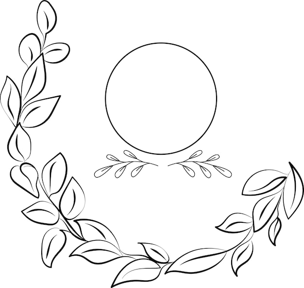 ontwerp van het monogram van het frame