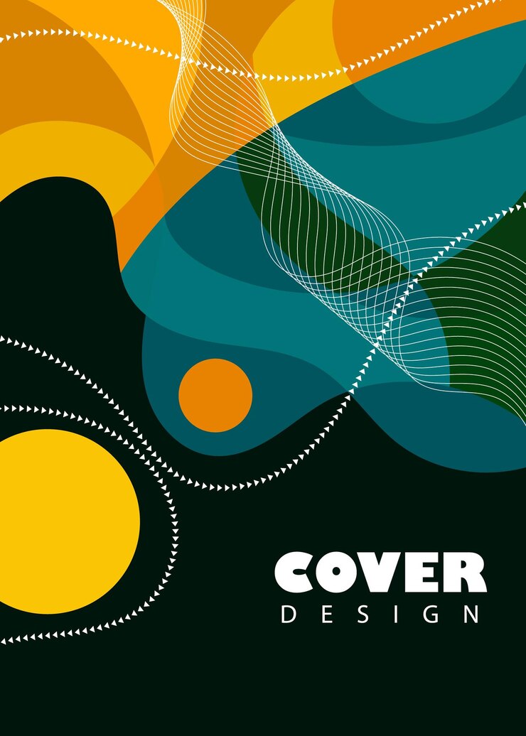 Vector ontwerp van het omslagblad van het jaarverslag