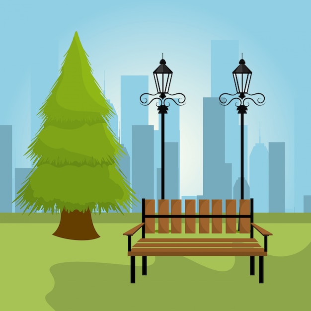 Ontwerp van het stadspark.