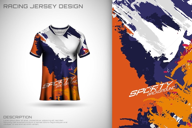 Ontwerp van het voorste raceshirt Sportontwerp voor het racen van wielertrui-spelvector