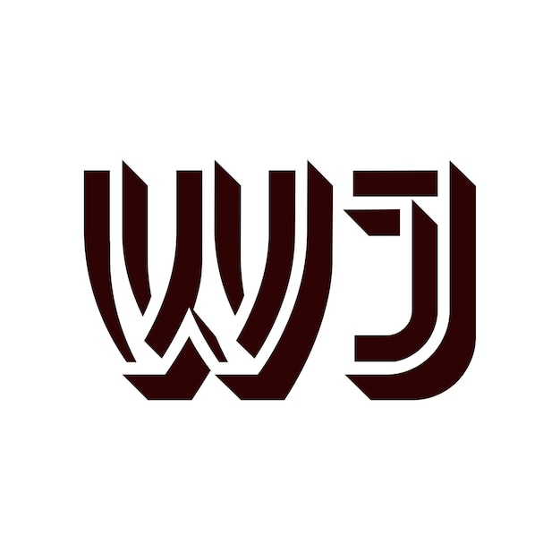 ontwerp van het wj-logo