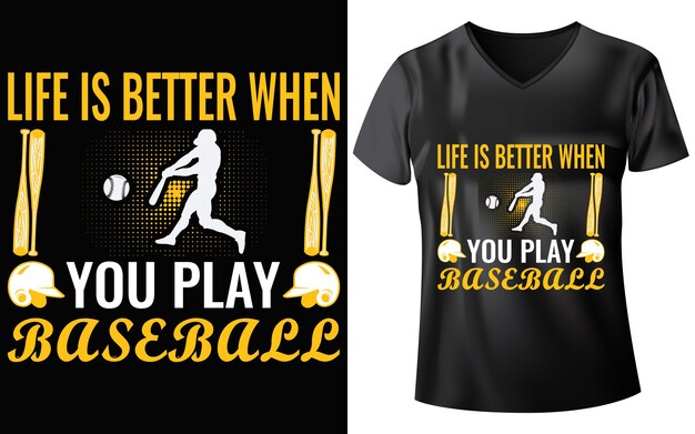 Ontwerp van honkbal T-shirt