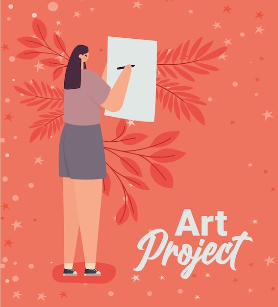 Vector ontwerp van kunstproject