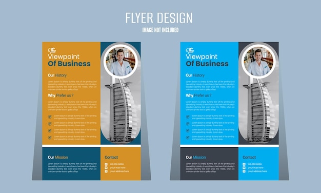 Ontwerp van multifunctionele flyers voor zakelijke bedrijven