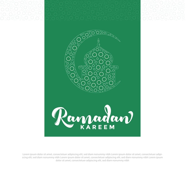 Vector ontwerp van ramadan karim